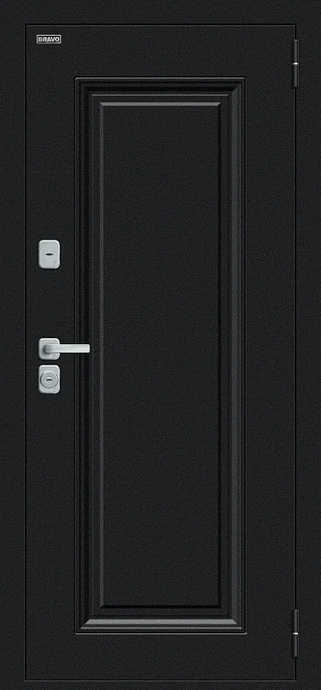 Фото Дверь Thermo Флэш МФ/BChrome Букле черное/Cappuccino Melinga BR6215